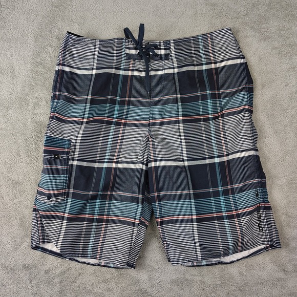 O'Neill Other - O'Neill Santa Cruz Boardshorts Sz 32 Tie Drawstring NEW NWoT Plaid